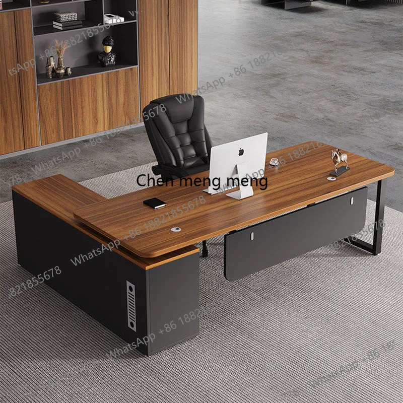 

Large size decoration office desk interior fashion modern luxury european office desk study escritorio oficina home decoration