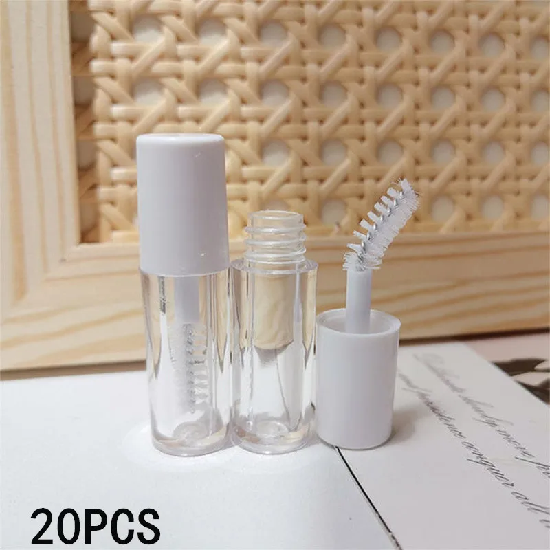 1/5/10/15/20PCS 1.5ML Waterproof Eyelash Raincoat Mascara Lash Glue Extensions Pointed Brush Styling Gel for Eye Makeup