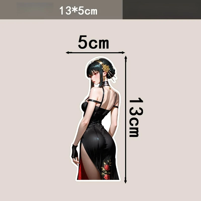 Anime Vinyl Sticker Waterproof Decal JDM Style For Automobile Motorcycle EV Laptop Personalized Body Decoration