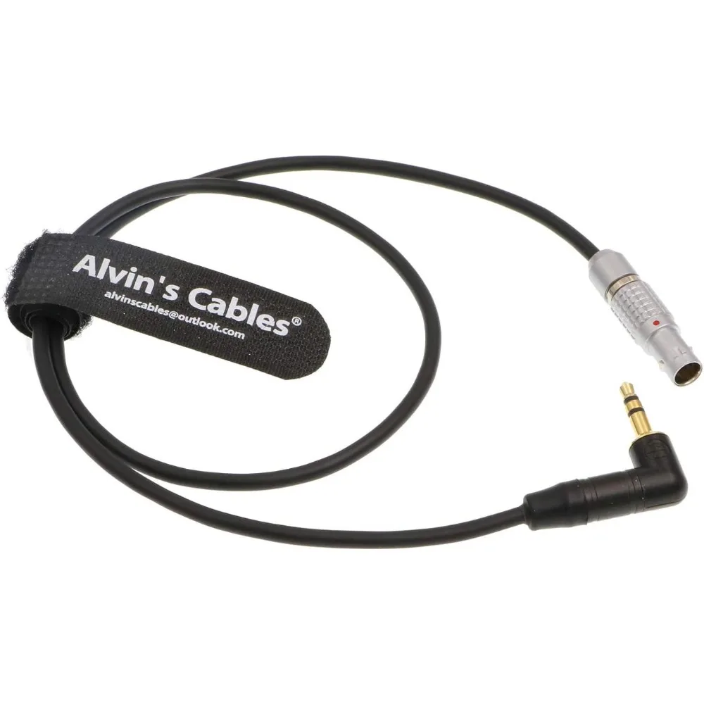 

Alvin's Cables Audio Cable for ARRI Mini LF Camera 6 Pin Male to 3.5mm TRS Right Angle
