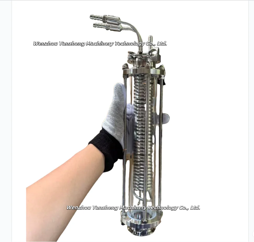 High quality stainless steel glass 2 inch cooling coil distillation tower view 5