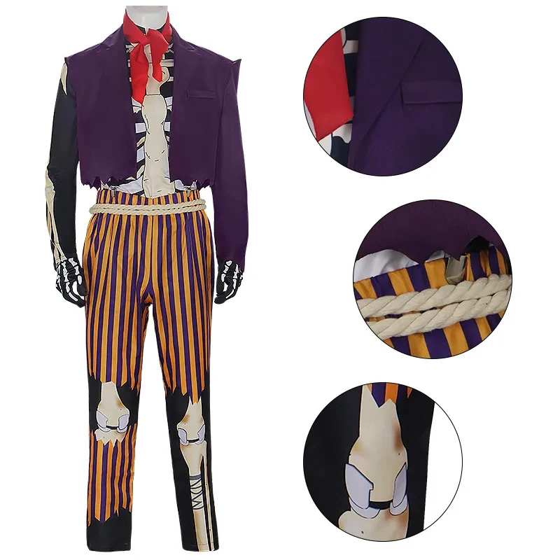 

OP Anime Hector Rivera Costume Deluxe Skull Cosplay Suits Miguel Great Grandpa Halloween Outfits for Men Adult Coco Cosp 96,;[69