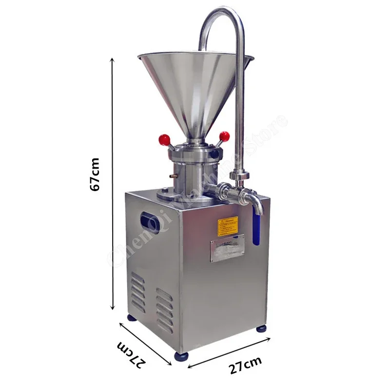 

Коллоидная машина Вертикальная JMC60 Коммерческая 1500 Вт Коллоидная мельница для шоколадных бобов Вареньевая паста Машина для арахисового кунжутного масла