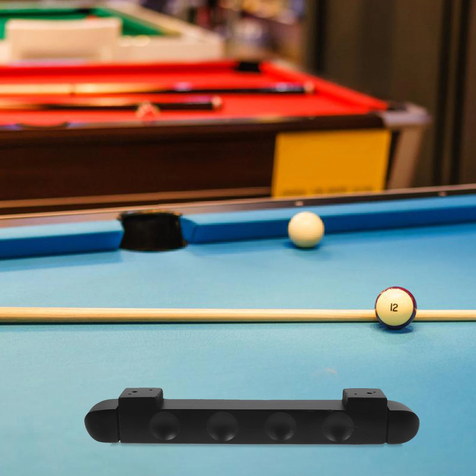 

1Set Pool Cue Rack Wall Mounted Strong Tensile Billiard Accessories Display Stand for Cue Organizer Multi-Function Use