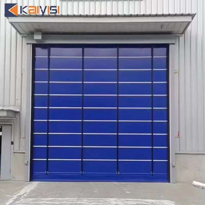 Customized Fade-Resistant Pigment Fast Stacking Flexible Automatic Lifting Electric Side Opening Industrial Folding Door