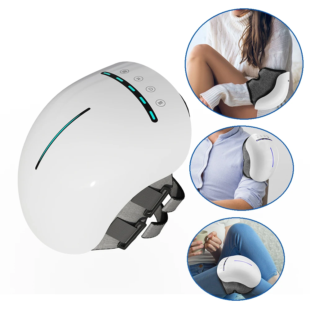 

Беспроводной массажер для колена, электрический инфракрасный горячий компресс, наколенник, вибрация, давление воздуха, разминание, локоть, плечо, колено masajeador