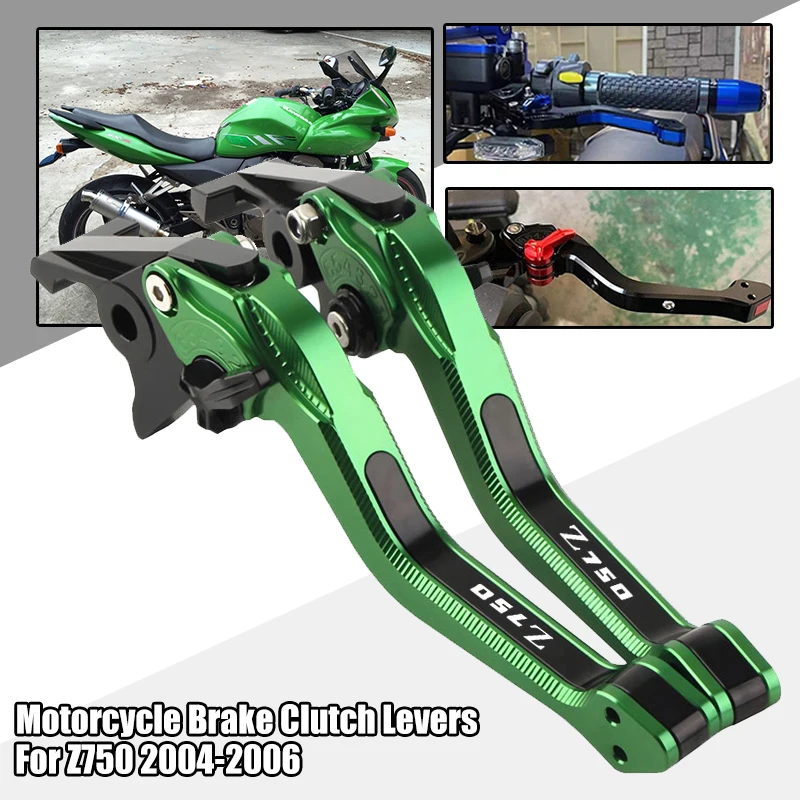 

For Z750 2004 2005 2006 Motorcycle Accessories CNC Aluminum Brake Clutch Levers 3D Short Adjustable Levers