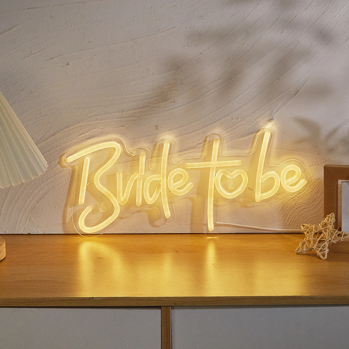 Chi-buy LED Neon Bride to Be USB Powered Neon Signs Night Light 3D Wall Art Bedroom Living Room Decor Lamp Signs