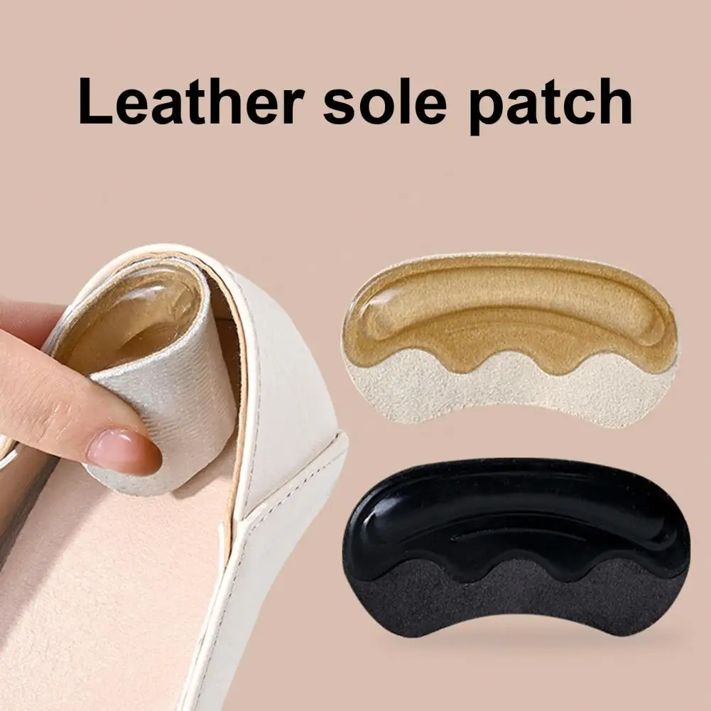 Heel Grips Liner Cushions Self-Adhesive Anti-Slip Soft Silicone Gel Suede Cushions Shock Absorption Heel Pads