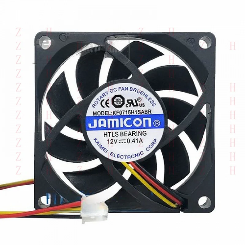 

XXZ для 1 шт. KF0715H1SABR 3-проводной 7 см 12 В 0,41 А JAMICON теплорассеивающий вентилятор