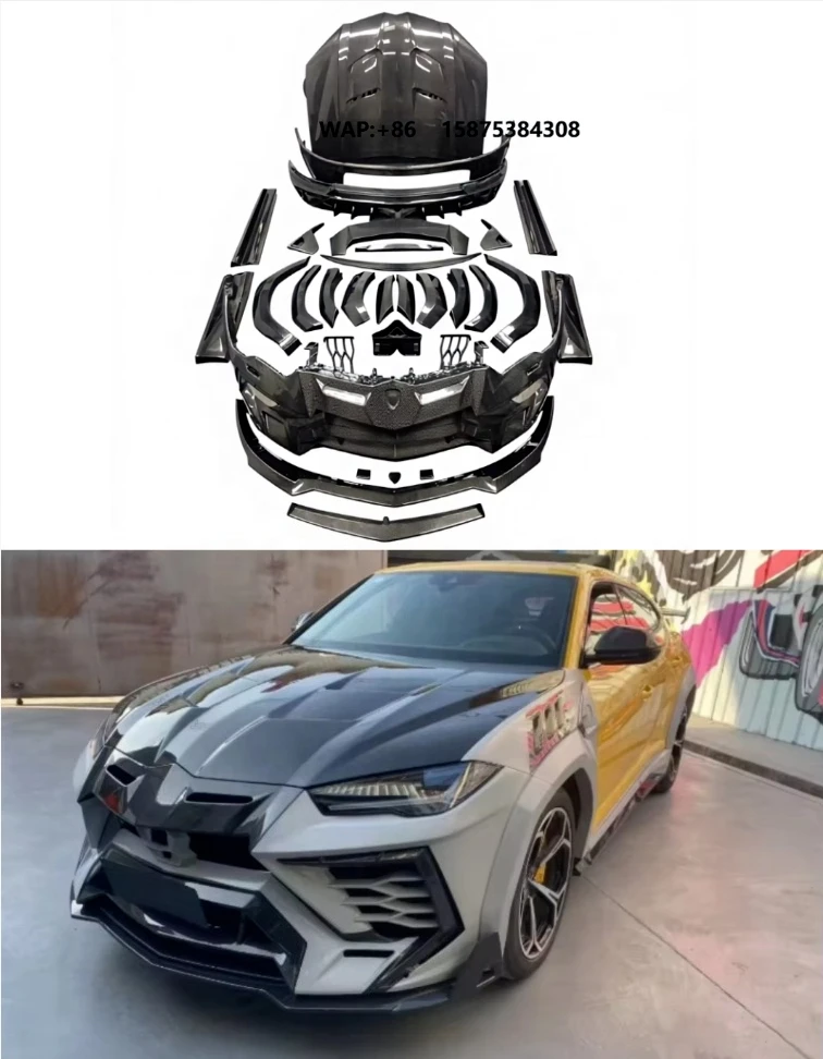 For Urus MSY Style Body Kit Set Carbon Fiber Front Rear Bumper Spoiler Hood Factory Direct