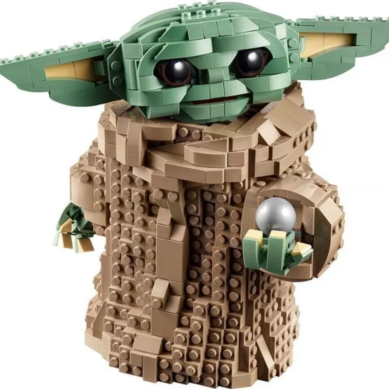 Yoda Baby Model - Educatief bouwsteenspeelgoed voor eenvoudige montage voor jongens en meisjes, decoratief beeldje, cadeau, kerstcadeau
