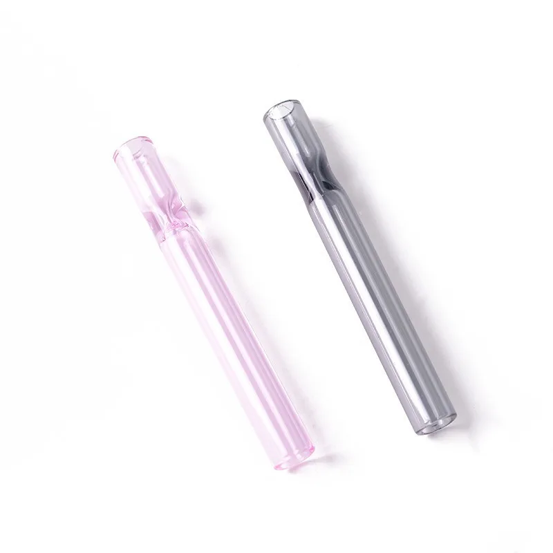 Glass Straw Multi-color Clear Drinking Straw, Reusable Glass Tube with Protective Sleeve