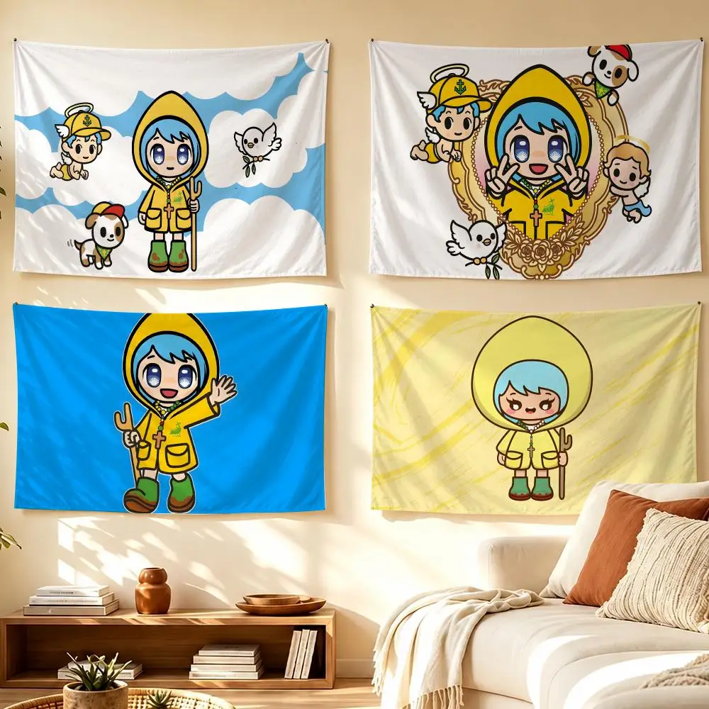 Light Vatican L-Luce Masco Tapestry Banner For College Dorm Bedroom Outdoor Living Room Wall Art Decor Party
