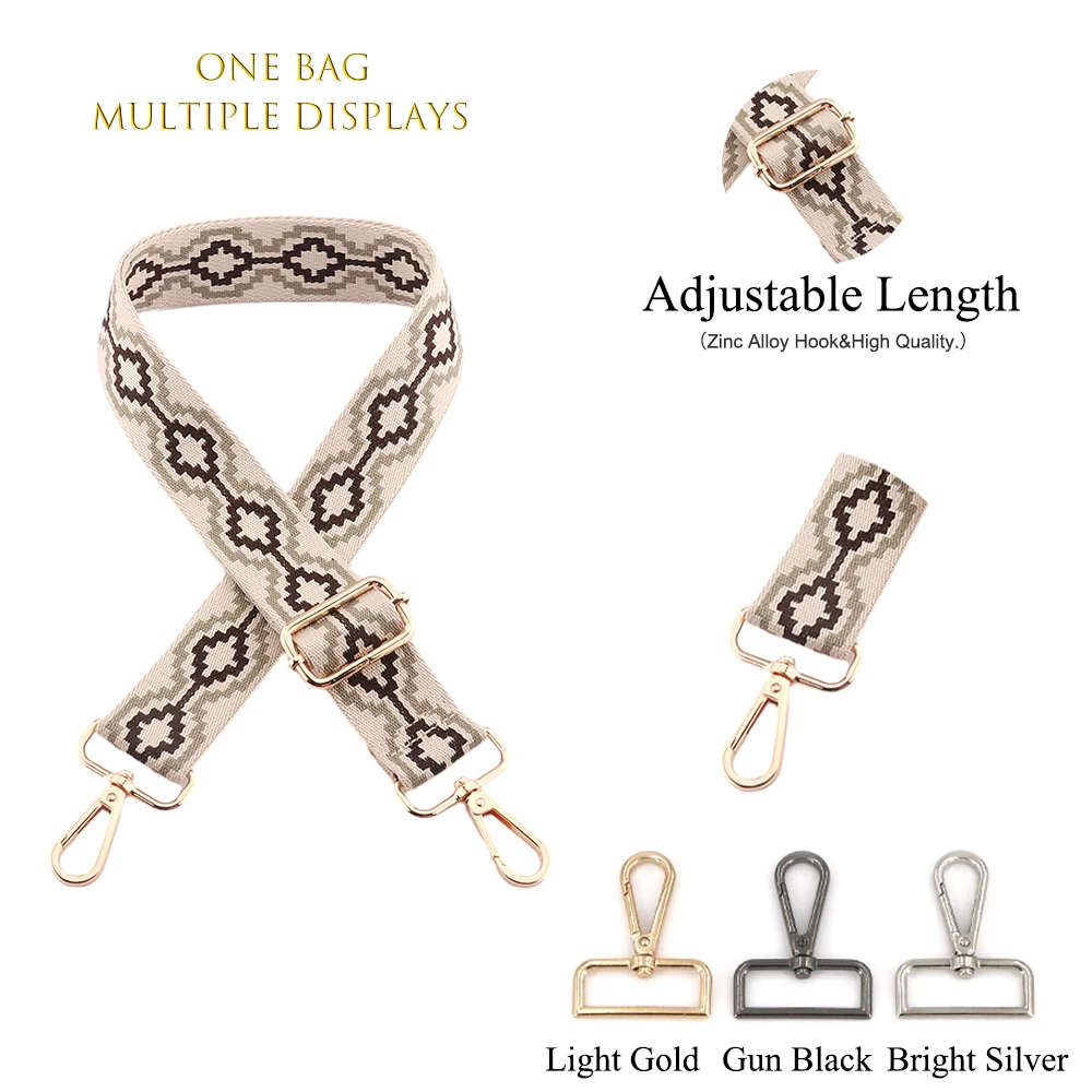 

3,8 см красочные ремни для сумки, регулируемый одинарный ремень на плечо для сумки на плечо, аксессуары для сумки, сменный ремень