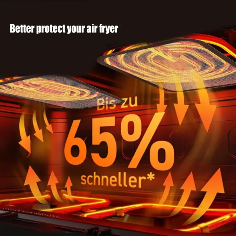 27RB 2PCS 8.5L 10L 재사용 가능한 에어 프라이드 내열 대체 부품 용 자석 공기 프라이팬 스크린 액세서리