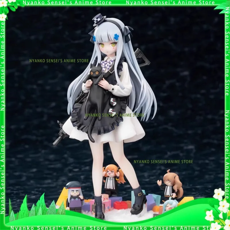 

In Stock Girls Frontline HK416 The Gift of the Black Cat 21CM Lovely Girl Game Peripherals Figure Anime Models Doll Collectible