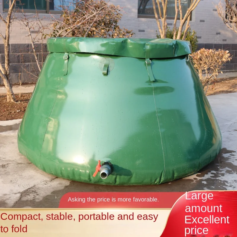 Portable Foldable 1000L Soft Water Storage Tank Drought Resistant for Forest Fires and Outdoor Use Condition Used
