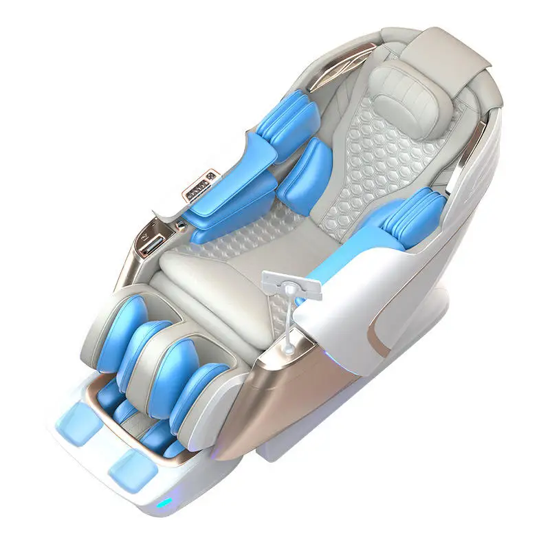 ضمان لمدة عامين ثنائي النواة 4D SL-Track صفر الجاذبية كرسي تدليك كامل الجسم المنزل ثلاثية الأبعاد التايلاندية تمتد الكهربائية الساق رفع أريكة تدليك