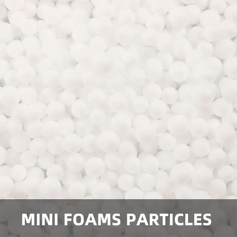 1 Bag Resilient Foam Beads Filler for Bean Bag Chairs Sofa Cushions Pillows Floral Arrangements Friction Reduction Heat