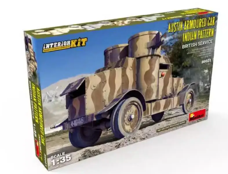 MINIART 39012 1/35 SCALE Austin Armoured Car Indian Pattern.British Service.Interior Kit Modle Kit