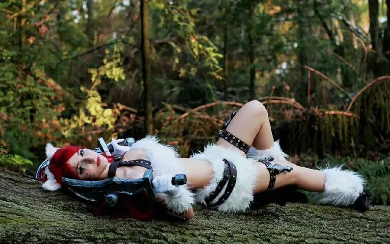 Irelia H Store Custom size katharina from league of legends kitty cat katharina cosplay costume image 2