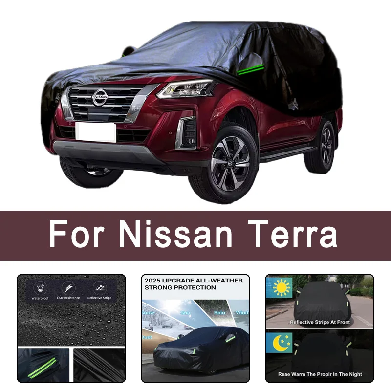 

For Nissan Terra All-Weather Car Covers 6-in-1 Waterproof Dustproof UV Proof Snowproof Scratch Resistant Protection