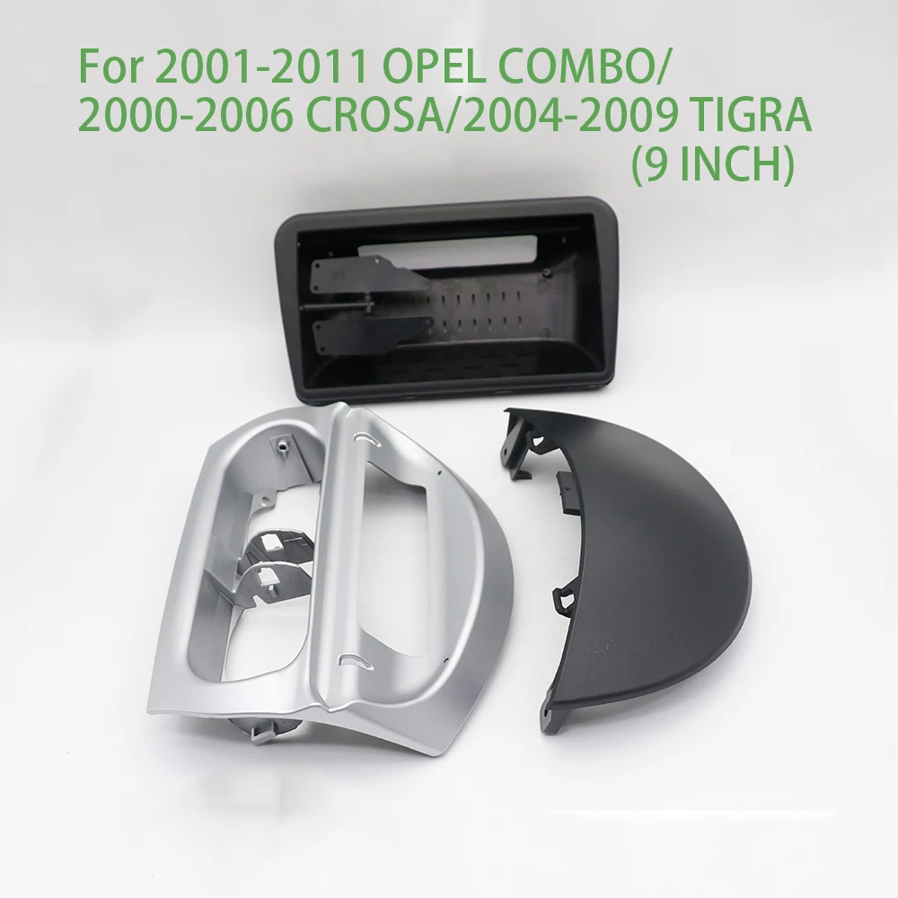 Pour OPEL COMBO 2001-2011 / CROSA 2000-2006 / TIGRA 2004-2009 - Accessoires Auto - Adaptateur de Cadre 9'' pour Autoradio Android - Montage sur Tableau de Bord