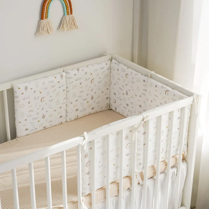 machine-washable-baby-crib-bumper-pad-dream-30x30x6cm-full-piece-infant-bed-rail