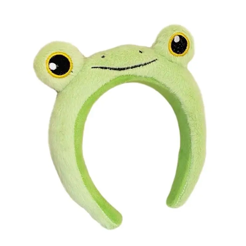 

652F Funny Animal Hairhoop for Female Face Washing Plush Makeup Hairband Family Party Costume Accessory Carnivals Headwear