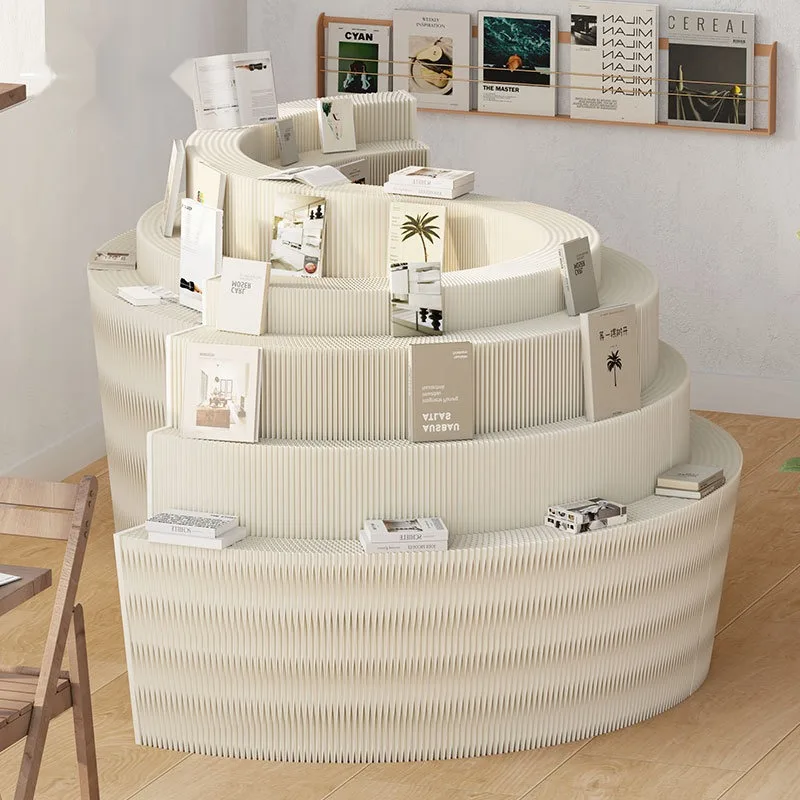 Folding booth Zhongdao multi-layer display rack stepped floor movable display rack shopping mall exhibition product rack