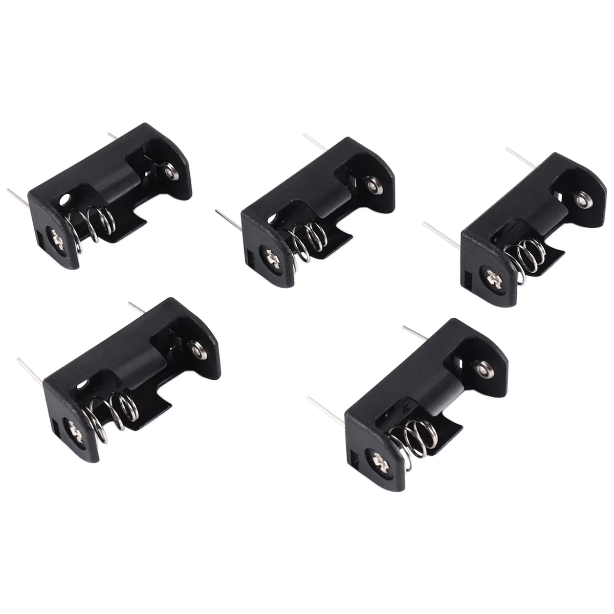 5x1/2AA 14250 Supporto per custodia per scatola con clip di stoccaggio batteria 3,6 V con cavo di saldatura per pin PCB