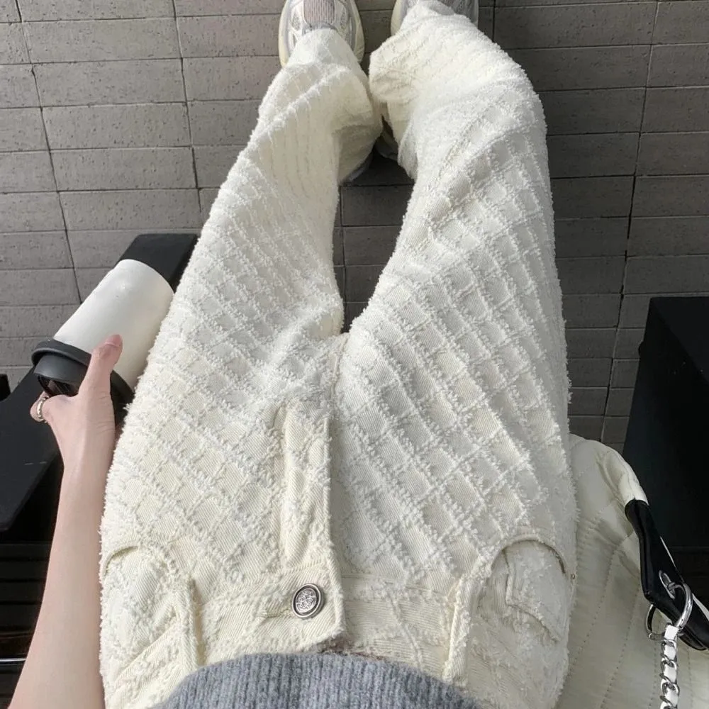 กางเกงยีนส์เดนิมทรงตรงสไตล์เกาหลี ผู้หญิง Y2k ลำลอง ทรงหลวม สไตล์คาวบอย แนวสตรีทแวร์