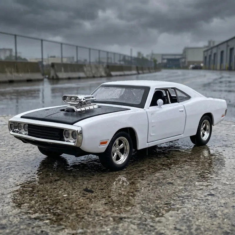 1:32 Charger 1970 Supercharged Modified American Muscle Car Alloy Metal Diecast Model Car Home Decoration Desktop Display