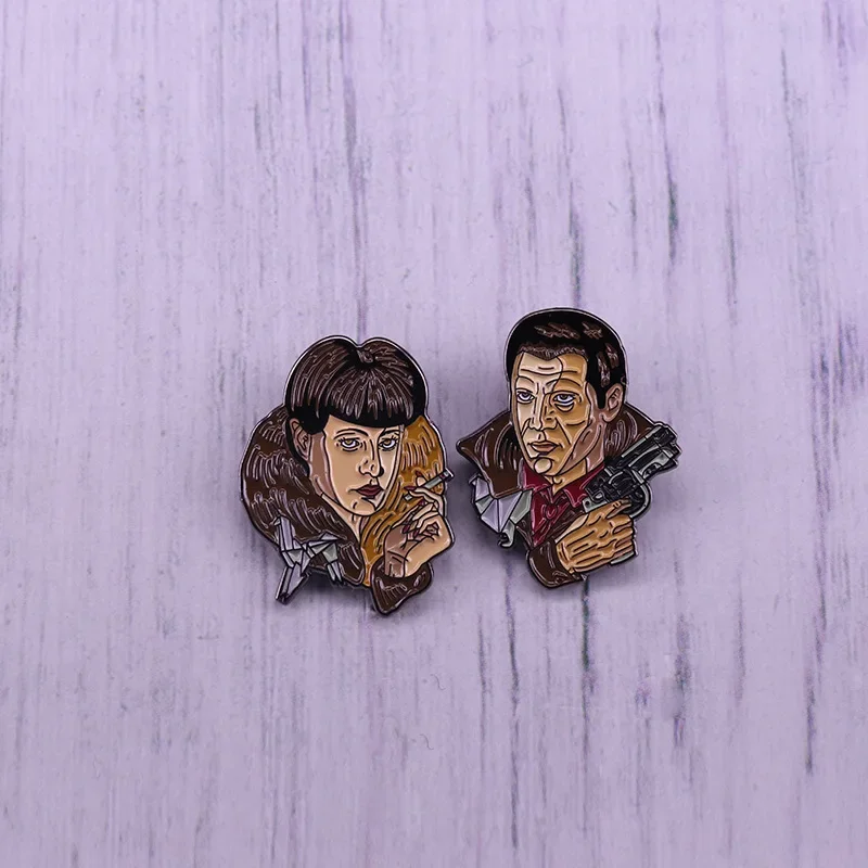 Superior Quality Custom Killer Replicator Enamel Pin Origami Unicorn Badge Movie Fans Hat Lapel Lovers Jewelry Gifts Wholesale