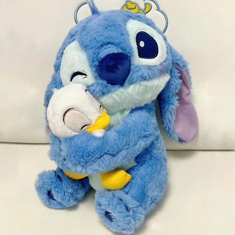 Stitch Plushie muñecos de peluche de dibujos animados juguetes Kawaii Anime muñecos de peluche suaves almohada de felpa juguetes tranquilizadores regalo de cumpleaños para niños niñas