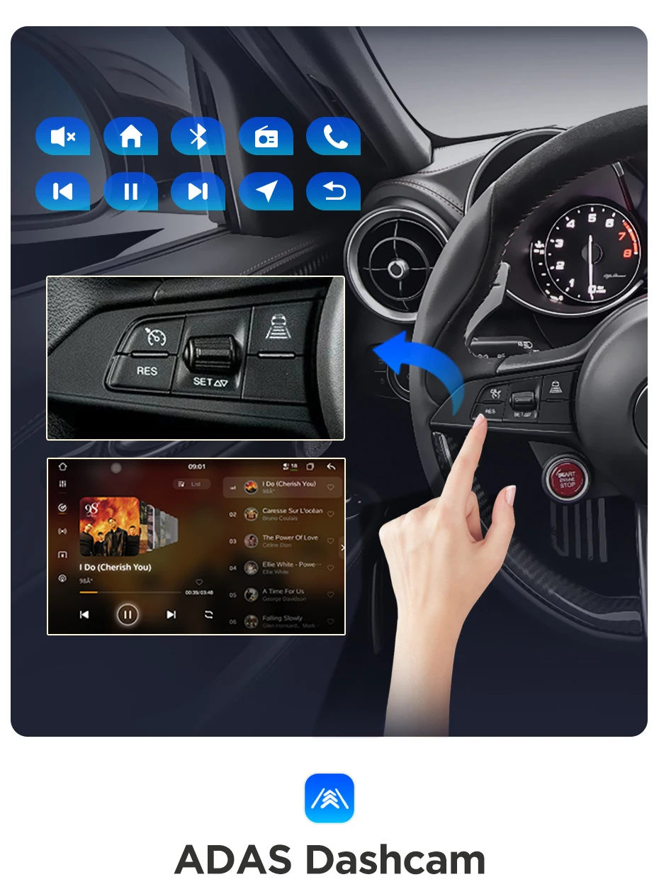 Junsun Qualcomm 8-Kern 360-Grad-Kamera Kabelloses Carplay Android Auto Autoradio für BMW E46 M3 318/320/325/330 1998-2006 – Detail 11