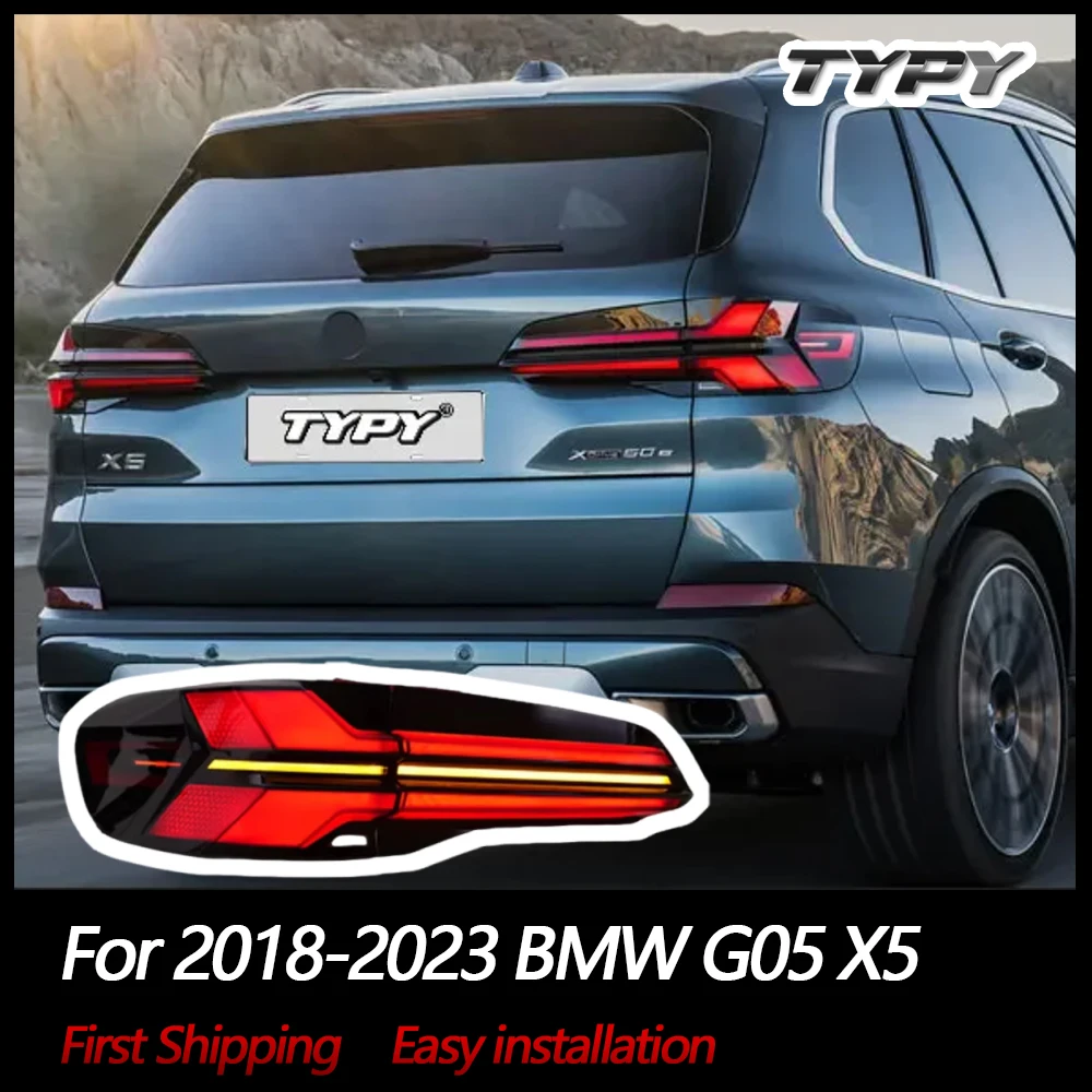 

TYPY Автомобильные аксессуары Задние фонари для BMW G05 2018-2023 Задний фонарь X5 Светодиодные задние фонари DRL Start Динамический последовательный указатель поворота