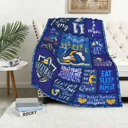 Volleyball flannel blanket gift, teenage girl volleyball gift, volleyball gift, women's volleyball enthusiast player