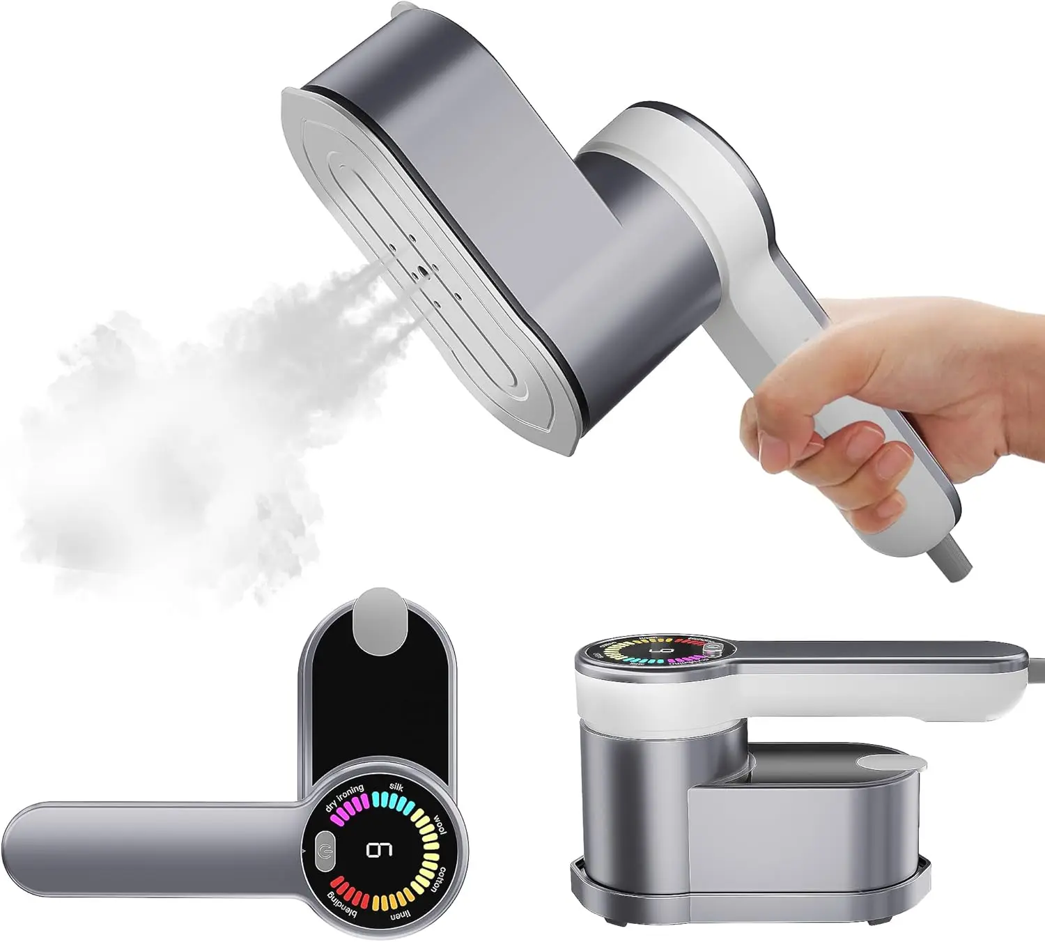 Portable Garment Steamer with 6 Smart Modes, Large Capacity, Gold Finish