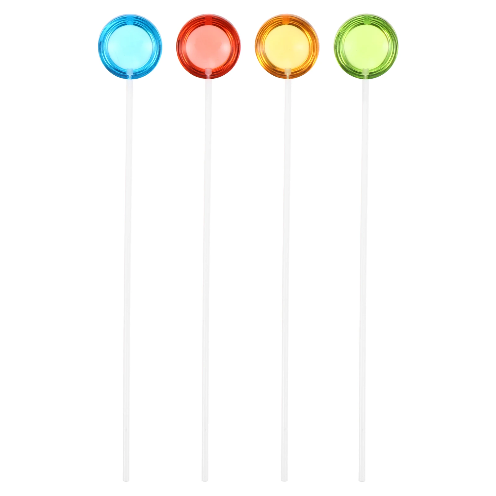 

4 Pcs Stirring Rod Beverages Stainless Steel Stick Decorate Mixing Cocktail Swizzle