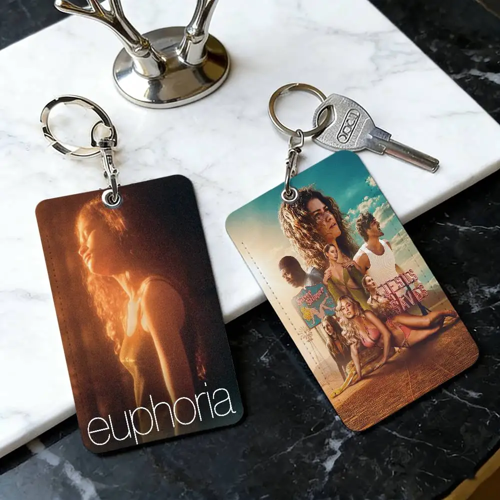 Porte-cartes E-Euphoria Season 3, organisateur de cartes de crédit et d'identité, portefeuille mignon, accessoire quotidien, accessoire ludique