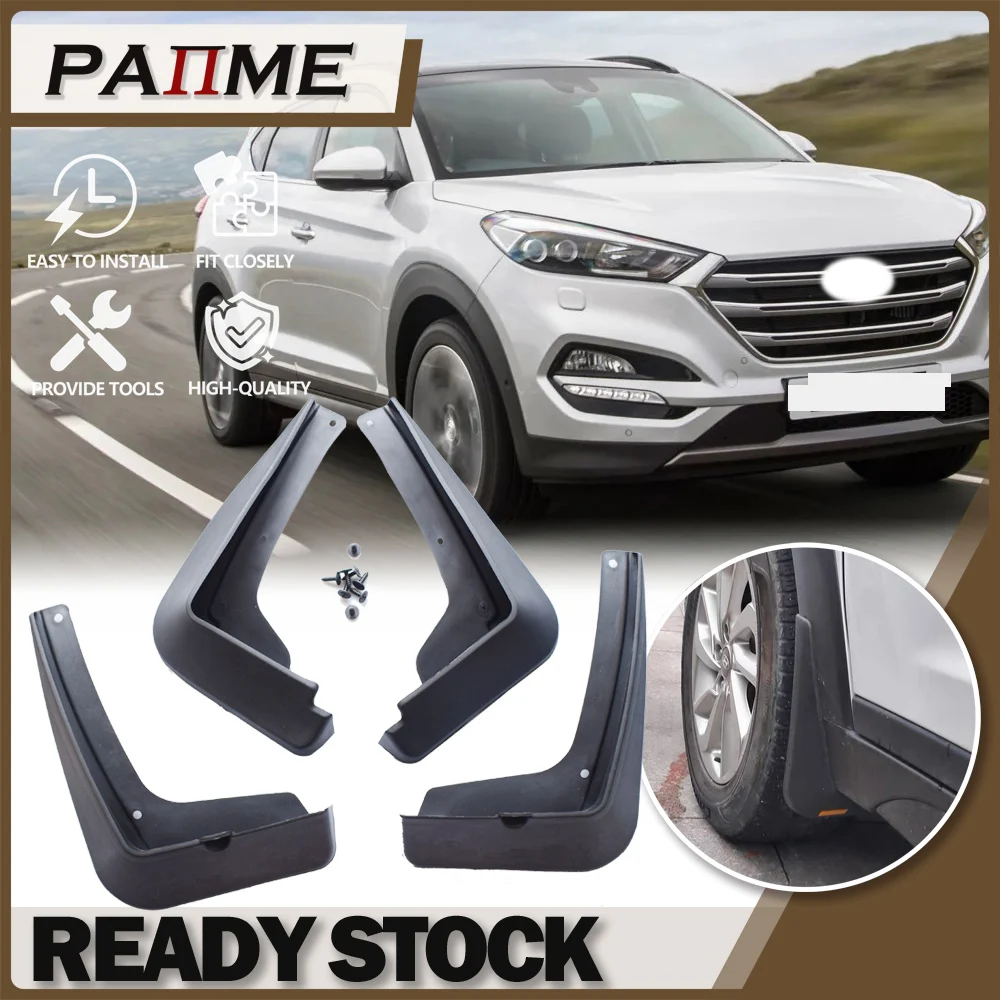 Mud Flaps For Hyundai Tucson TL 2015 2016 2017 Mudflap Splash Guards Mudguard Fender Front Rear 투싼tl guardabarros YC101049
