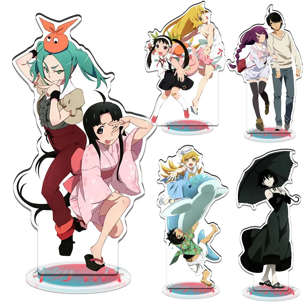 Anime Monogatari Series Acrylic Stand Off Season Monster Season Araragi Koyomi Desk Decorative Accessories Ornament Collection