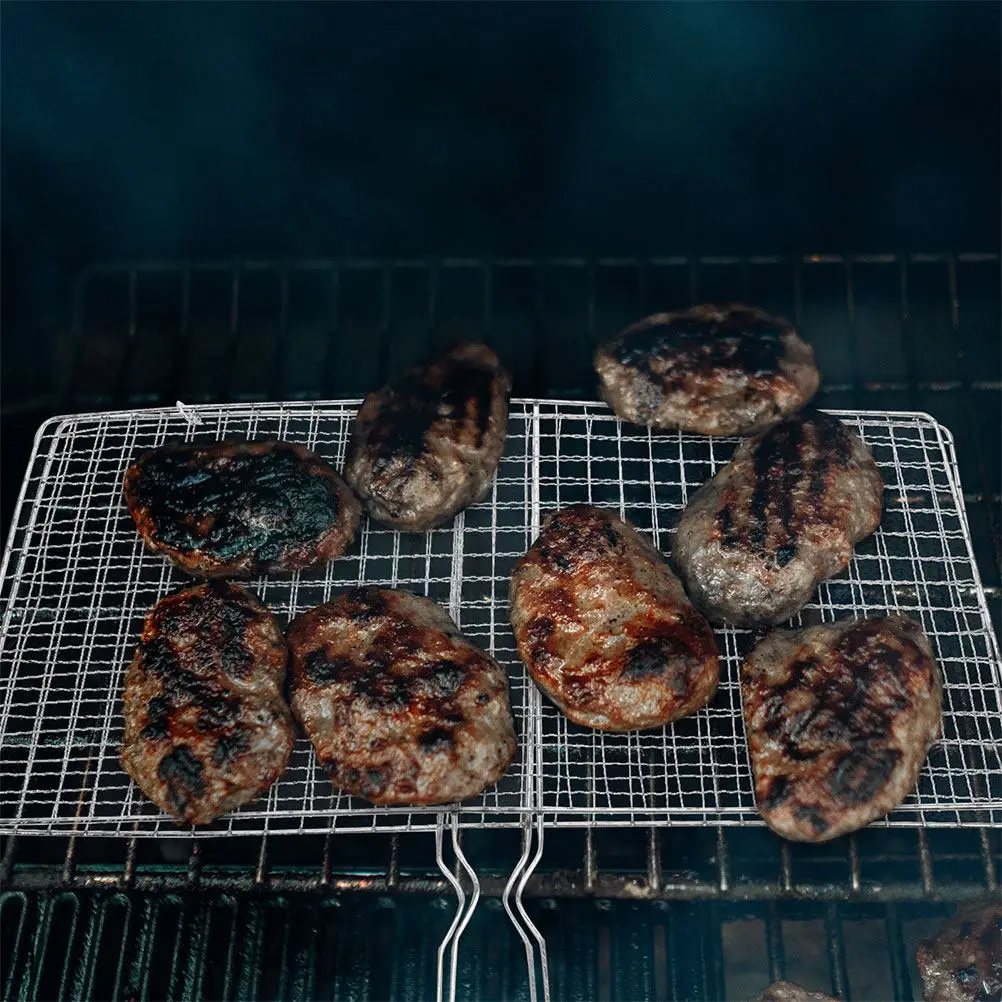 

Складная корзина-гриль для рыбы, морепродуктов и овощей, сетчатая решетка из нержавеющей стали, принадлежности для барбекю на открытом воздухе и кемпинга