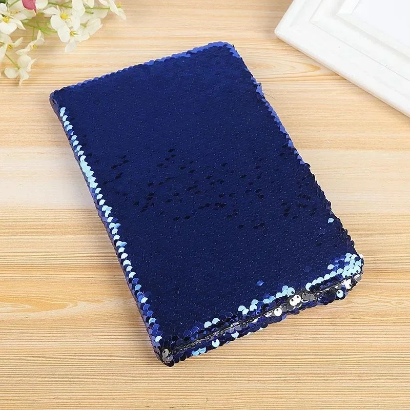 A6 Scales Cover Diary Book Colorful Mini Sequin Notebook Creative Memo Stationery Creative Business Notepad