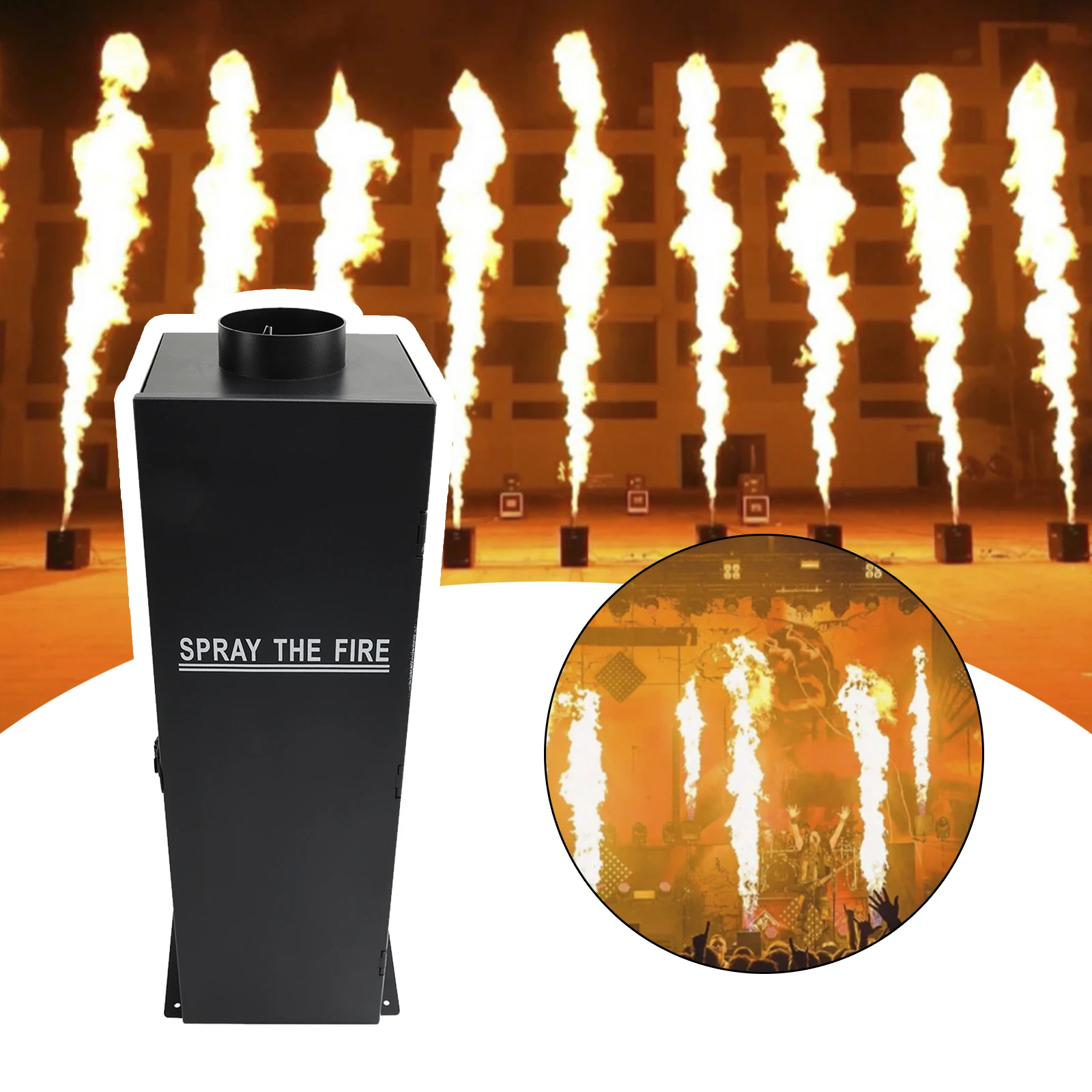 

200W Flame Spraying Projector DMX DJ Stage Fire Effect Aerosol Flame Machine