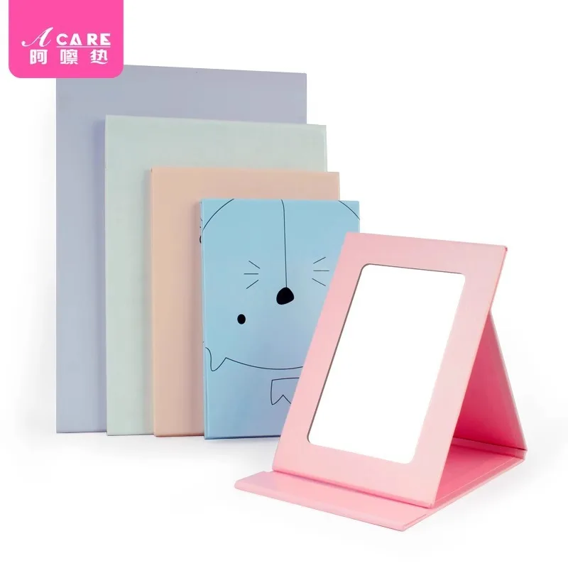 مرآة/قابلة للطي B1- سهلة الاستخدام، غطاء قلاب صغير لسطح المكتب، حجم مرآة الغرور قابلة للطي #3