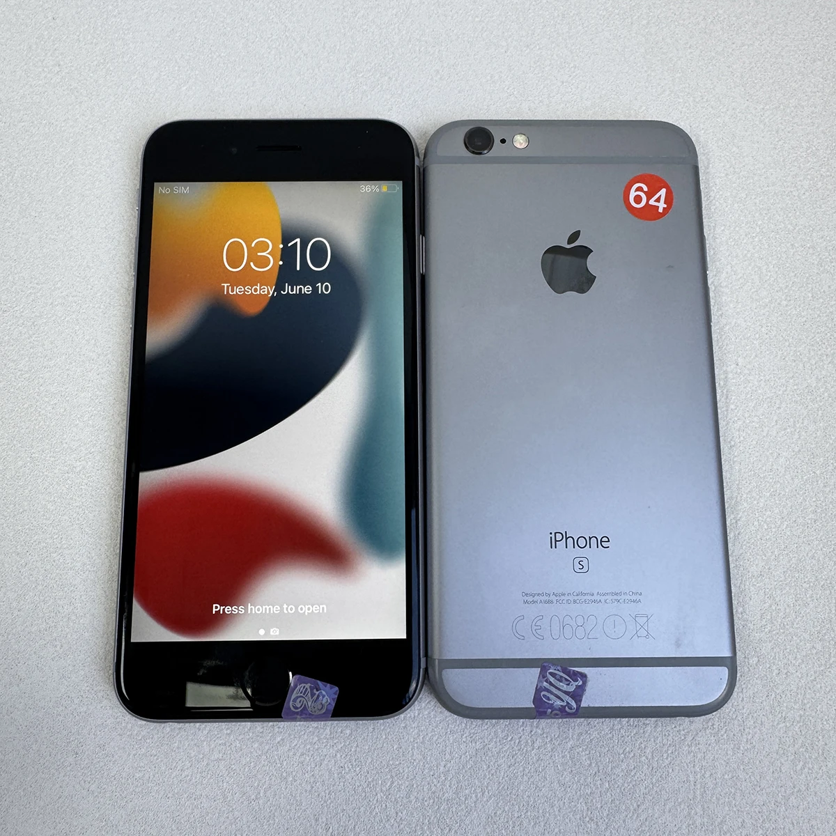هاتف Apple iPhone 6S الأصلي 16/64/128GB ROM 2GB RAM 12MP 4G LTE 4.7 "هاتف محمول IOS غير مقفول