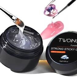 15g Strong Nail Glue Gel,Rhinestone&Resin Gem Glue, Acrylic False Nail Tips Adhesive, Home Nail Art Design,Long-Lasting, Durable